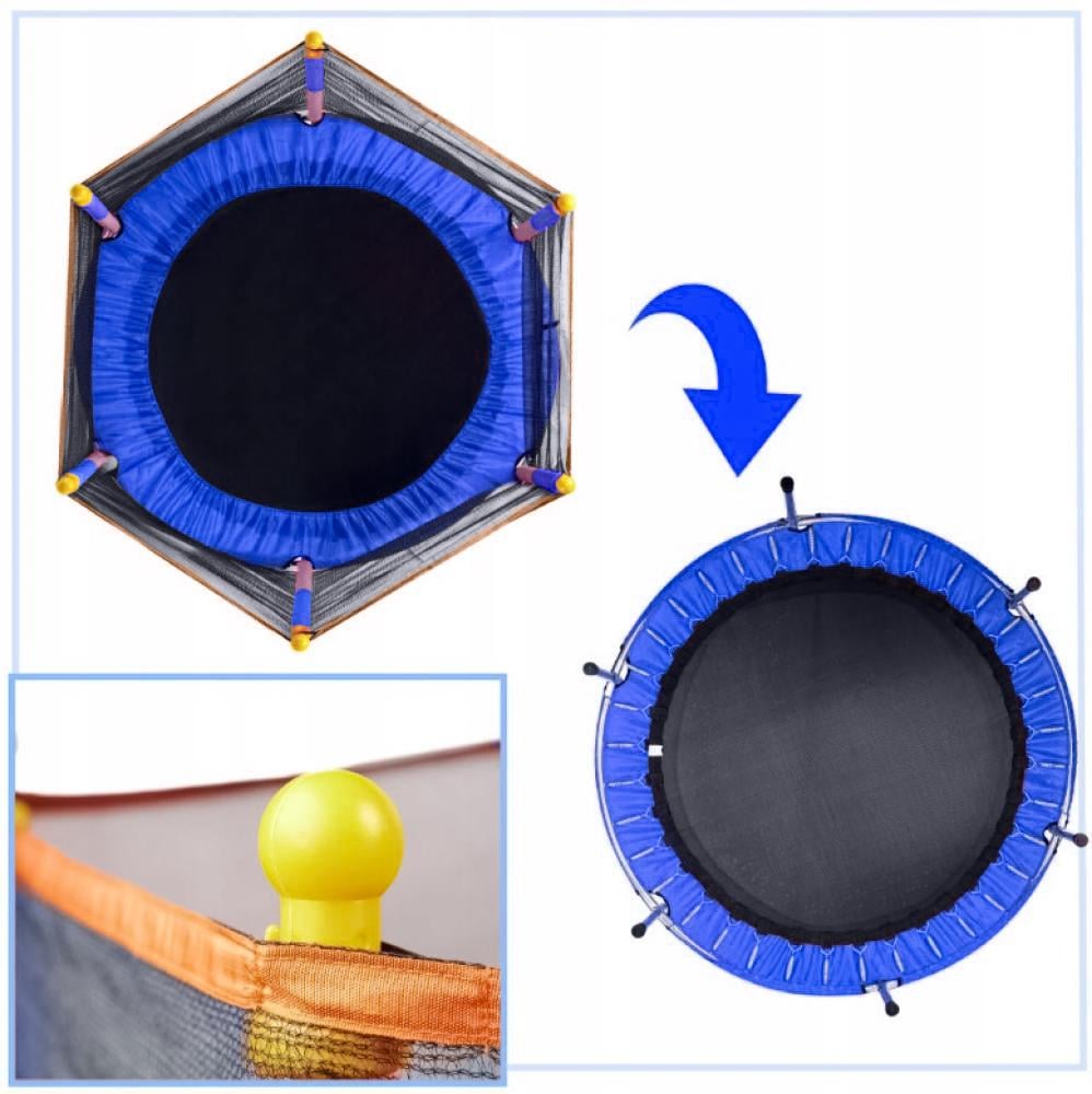 Батут-манеж детский с сеткой Atleto KRB01 140 см Синий (4398) - фото 4 Батут-манеж детский с сеткой Atleto KRB01 140 см Синий (4398) - фото 4