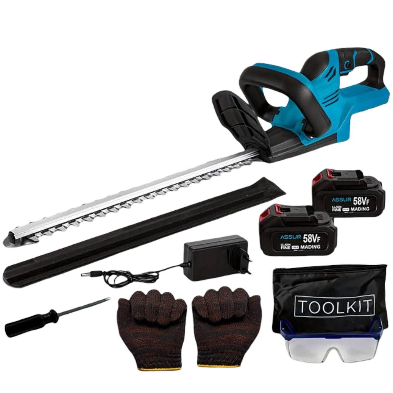 Кусторез аккумуляторный ASSUR ASR729/МК 21V с лезвием 52 см 2 аккумулятора (33159579)