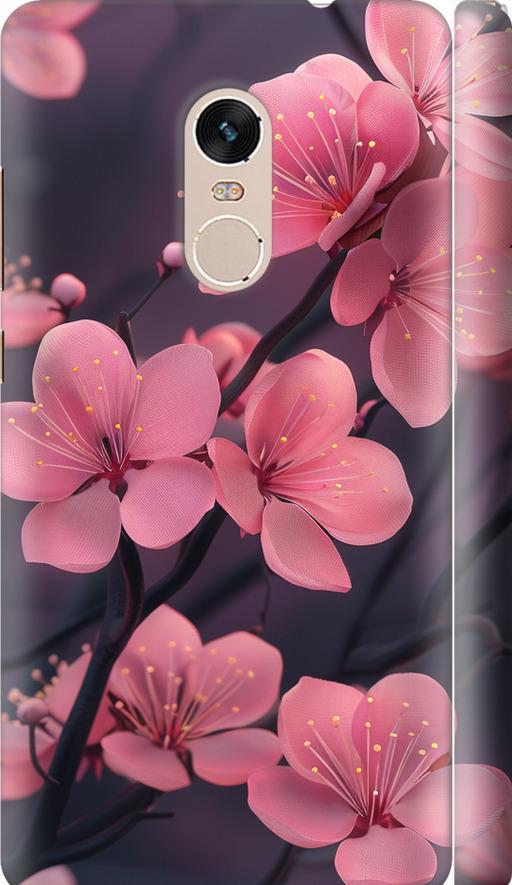 Чехол на Xiaomi Redmi Note 4 Пурпурная сакура (6075m-352-42517)