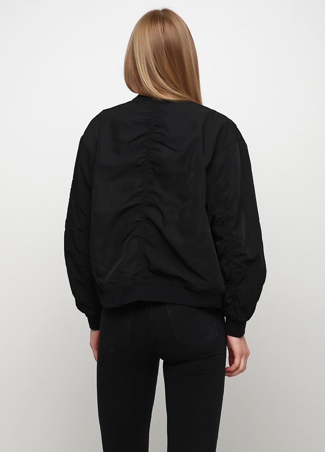 Бомбер Monki L Черный (3889384) - фото 2 Бомбер Monki L Черный (3889384) - фото 2