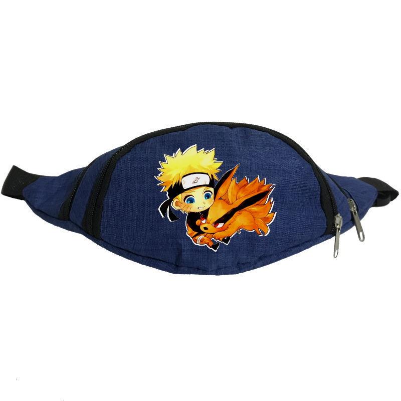Поясная сумка-бананка с принтом Наруто Naruto-03 Синий (1334789807)