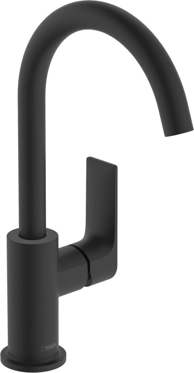 Смеситель для умывальника Hansgrohe Rebris E Черный матовый