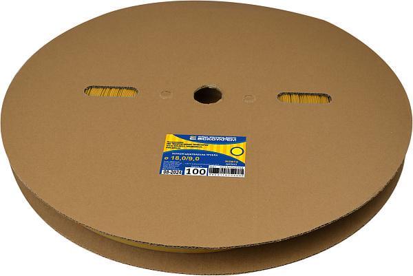 Трубка термоусаджувальна АСКО-УКРЕМ 18/9 мм 100 м Жовтий (28686041)