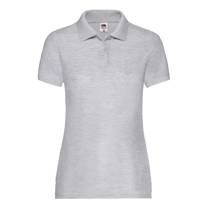 Поло женское Fruit of the Loom 63-402 65/35 XL Серый (63-212-94-XL)