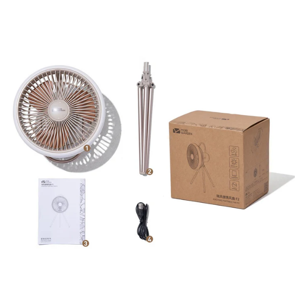 Вентилятор-фонарь на ножках Mobi Garden NX22669002 fan f2 Sand - фото 7