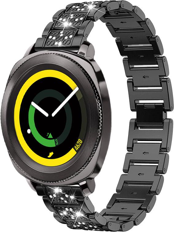 Браслет металлический Glam для Samsung Gear Sport Black (32799-2B)