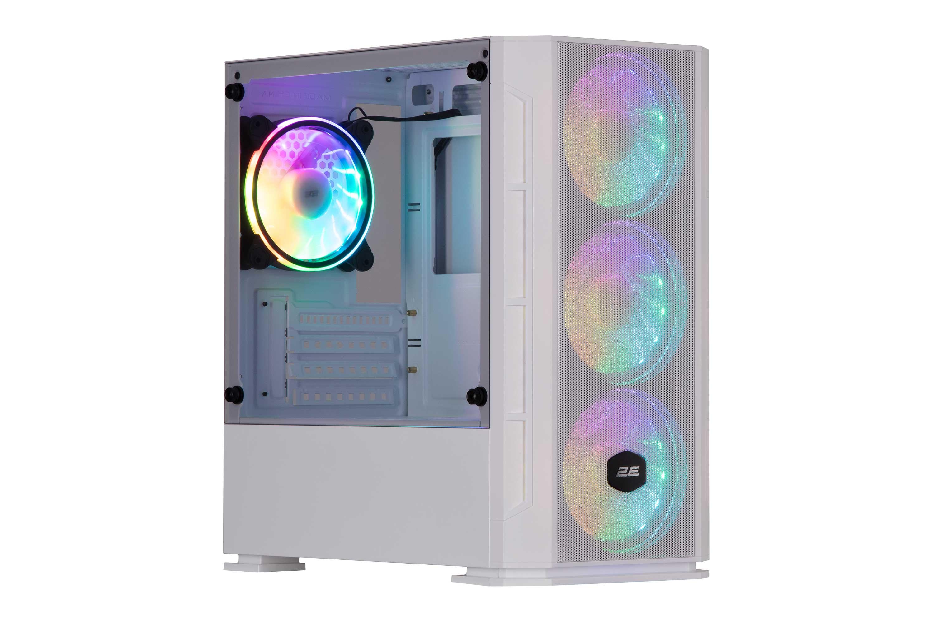 Корпус для компьютера 2E GAMING Calleo GB700W Mini Tower mini-ITX/micro-ATX no PSU Белый (2E-GB700W) Корпус для компьютера 2E GAMING Calleo GB700W Mini Tower mini-ITX/micro-ATX no PSU Белый (2E-GB700W)