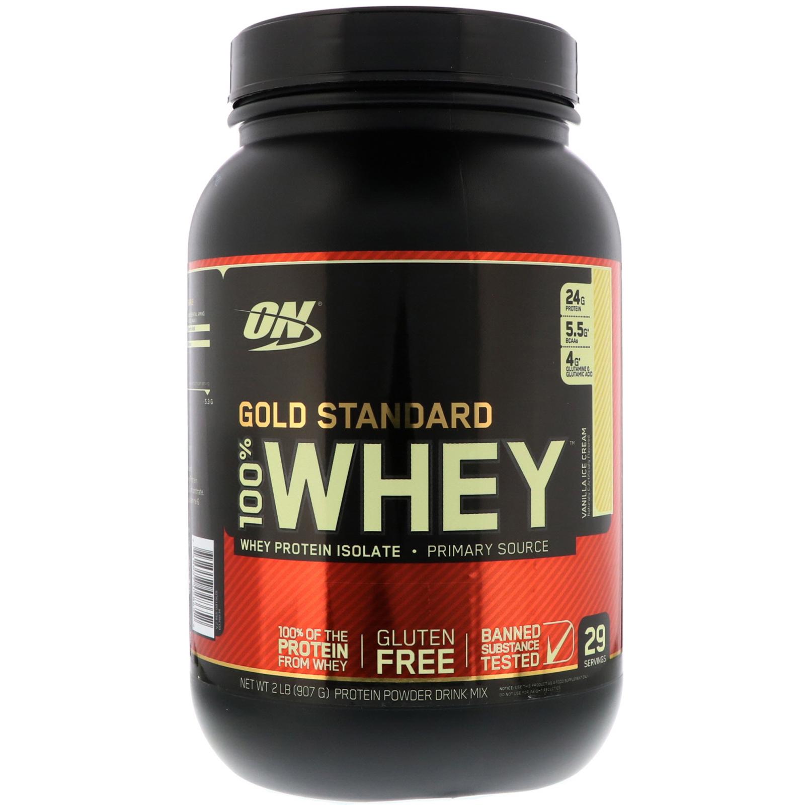 Протеин Optimum Nutrition Whey Gold Standard 908 г Ванильное мороженое