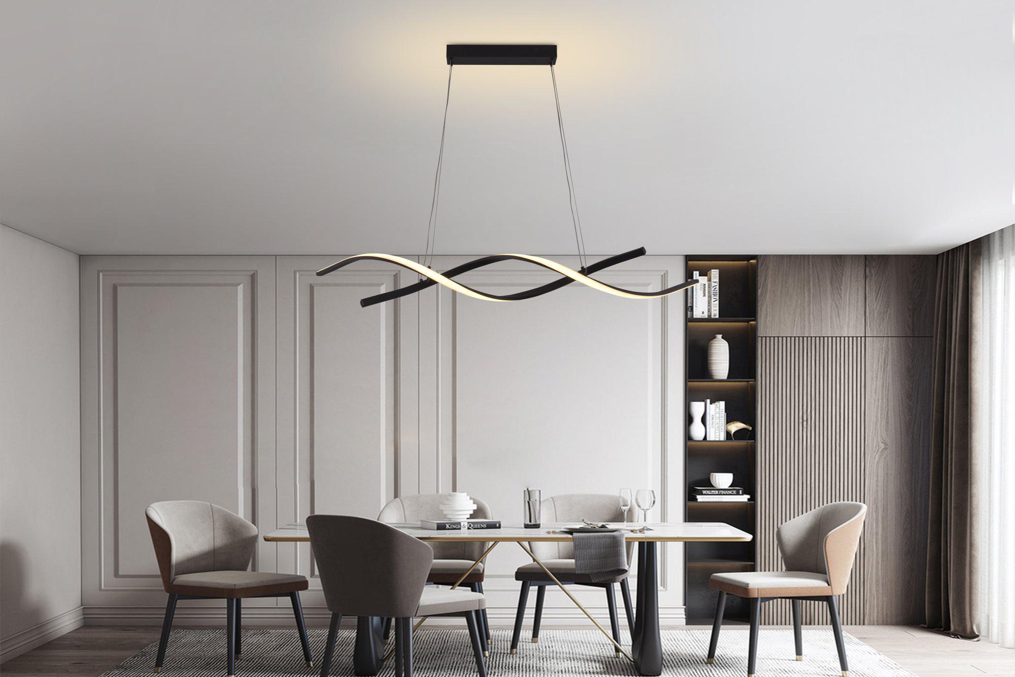 Люстра подвесная светодиодная Sirius LCD3082 BK Черный