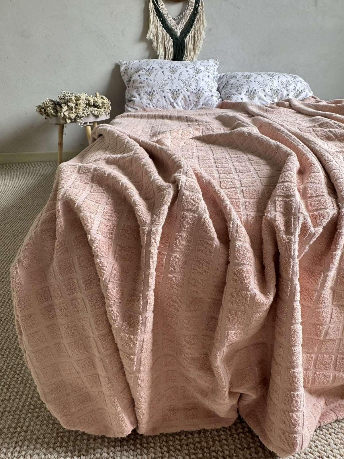 Простыня-покрывала летняя махровая PALERMO 120х200 см Пудровая (18094164) - фото 7 Простыня-покрывала летняя махровая PALERMO 120х200 см Пудровая (18094164) - фото 7