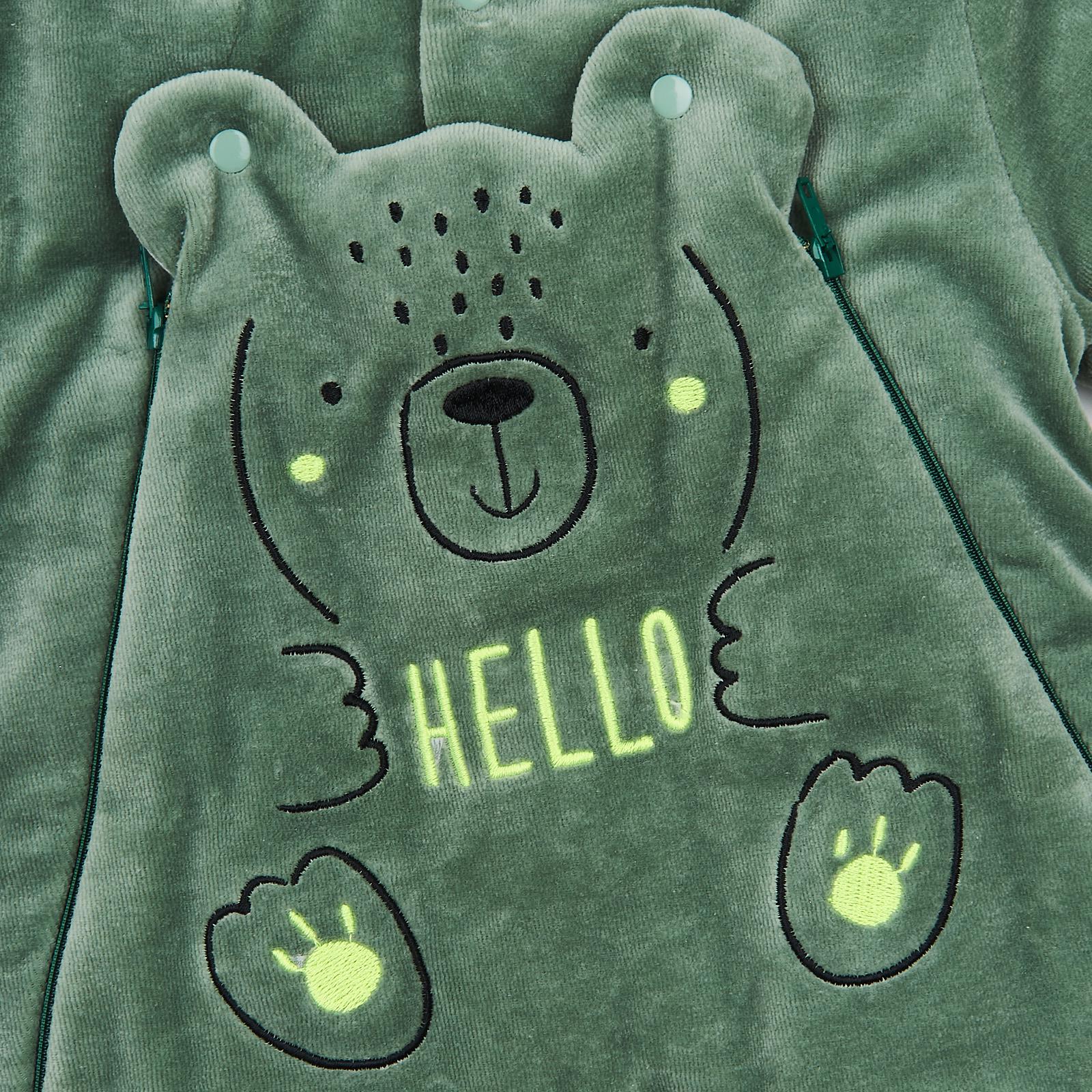 Комбинезон детский демисезонный ЛяЛя на хлопке 56 см (8ВЛ061) - фото 5