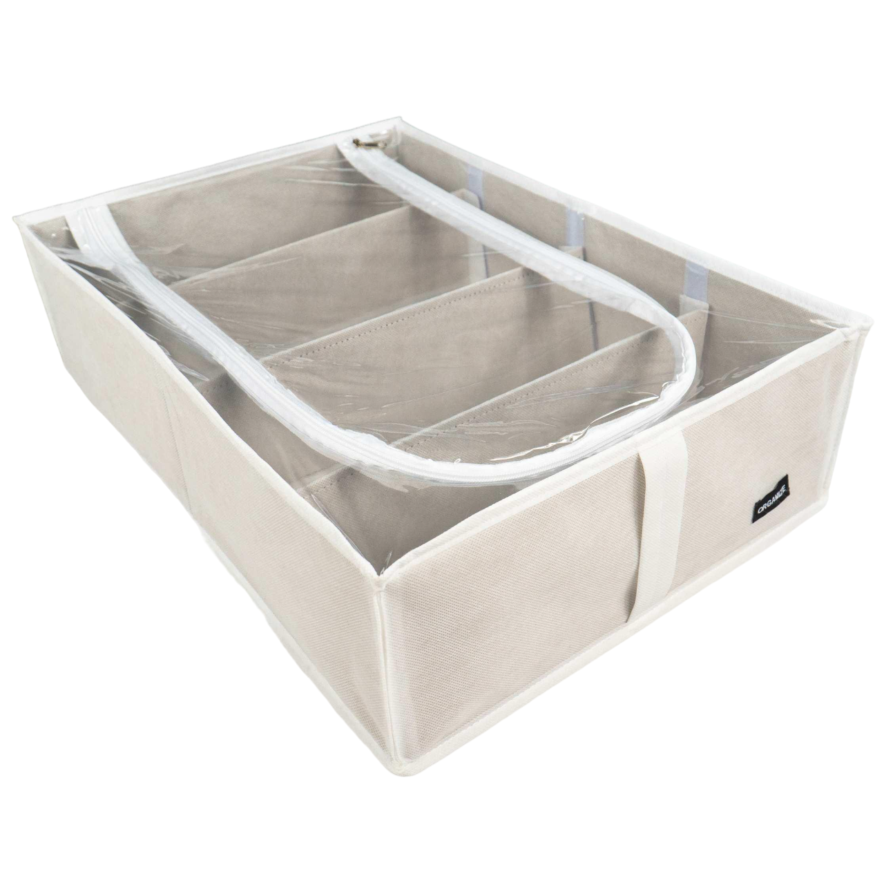 Органайзер для хранения вещей/обуви на 4 отделения Белый (KHV-3-white)