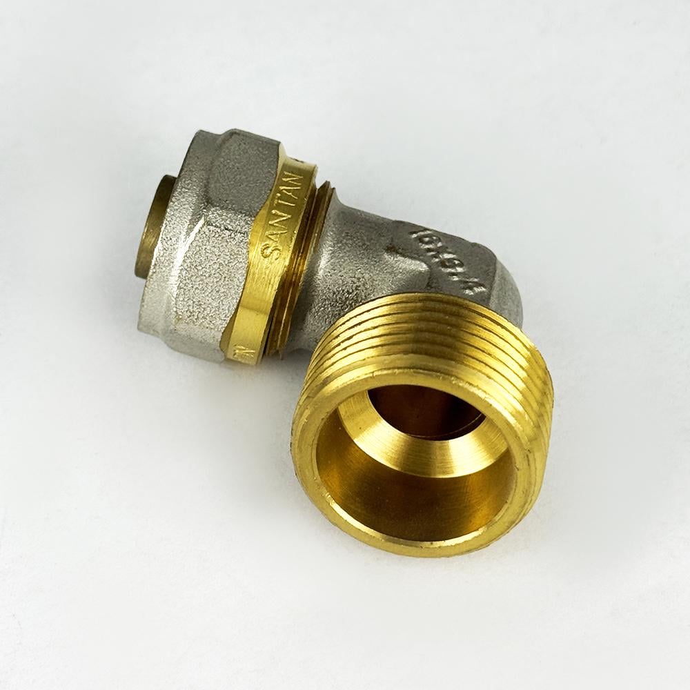 Кут із зовнішнім різьбленням з проточкою SANTAN 16х3/4" (43378) - фото 3 Кут із зовнішнім різьбленням з проточкою SANTAN 16х3/4" (43378) - фото 3