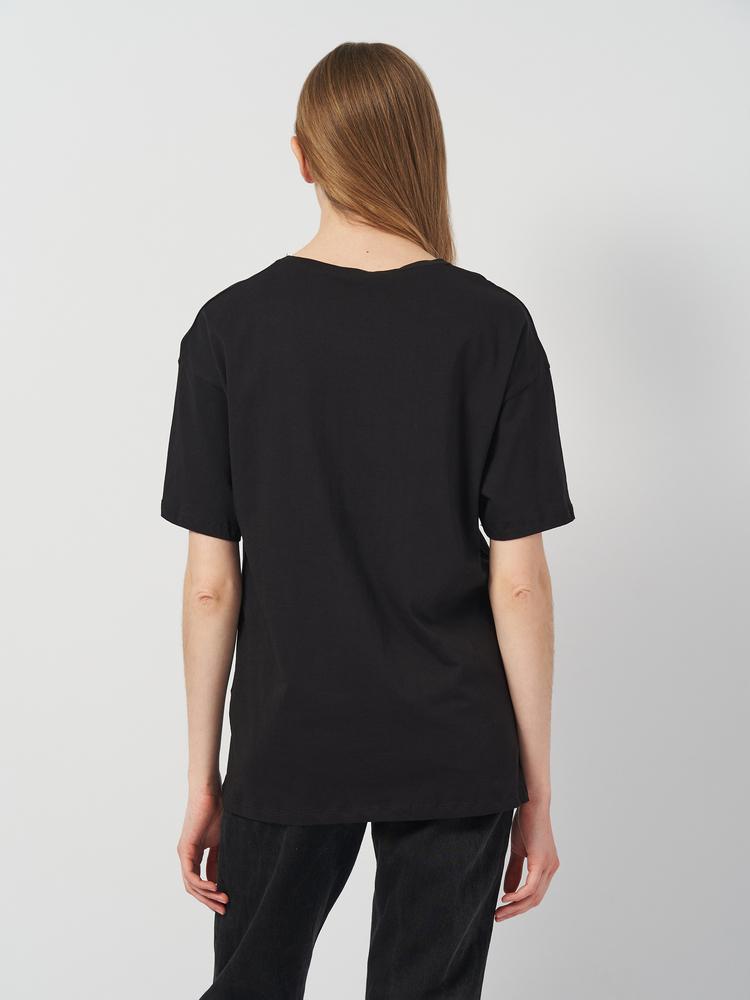 Футболка Forstime 2355x10 жіноча L/XL Чорний (188407-1) - фото 4 Футболка Forstime 2355x10 жіноча L/XL Чорний (188407-1) - фото 4