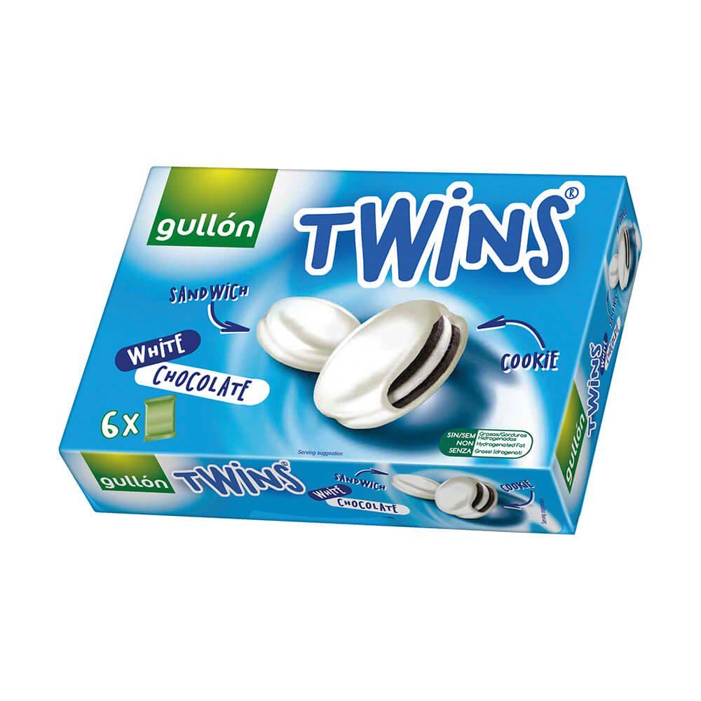 Печенье Gullon Twins White Chocolate в белом шоколаде 252 г (Ц-177)