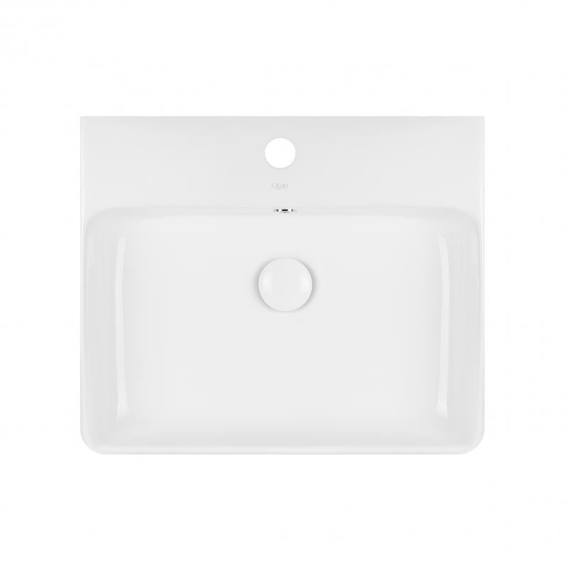 Раковина Q-tap Nando с донным клапаном QT1211K404AW (14002)