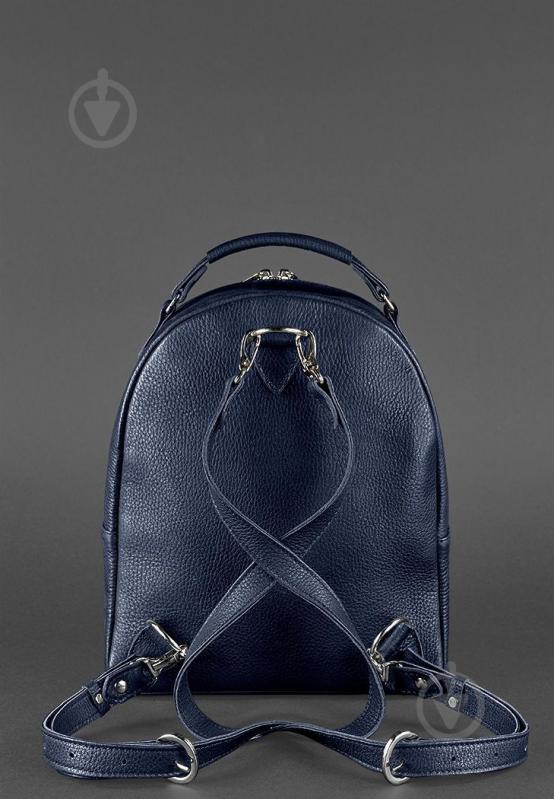 Кожаный мини-рюкзак BlankNote Kylie Синий (BN-BAG-22-navy-blue) - фото 3