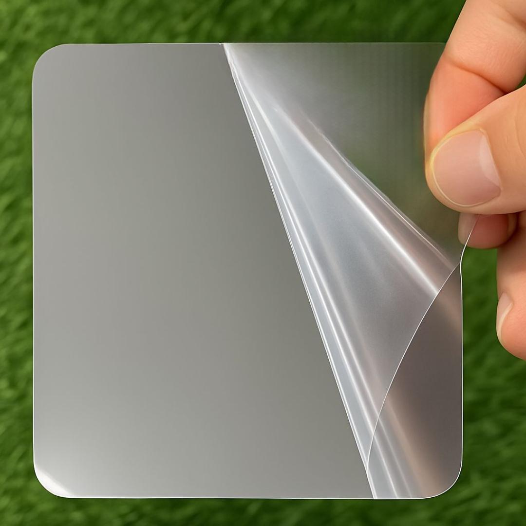 Дзеркало-самоклейка на стіну квадратне Stick Mirror 30х30 см (6330) - фото 4