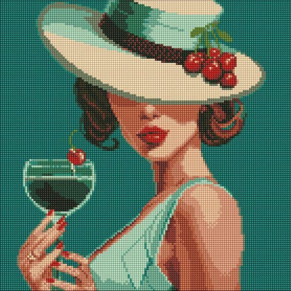 Алмазная мозаика Идейка Блю Кюрасао 40x40 см (Id-AMC7694)