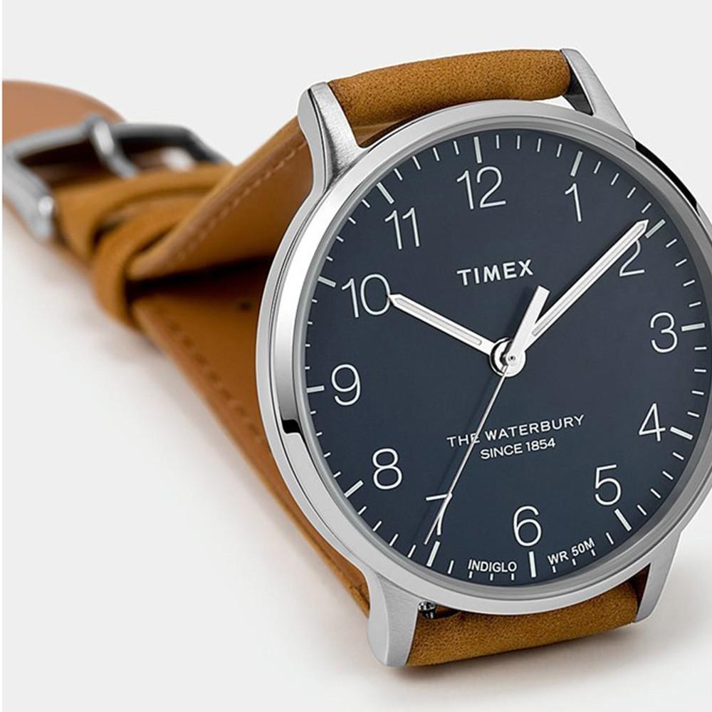 Наручний годинник чоловічий Timex Waterbury Classic кварцевий Silver (Tx2u97200) - фото 2