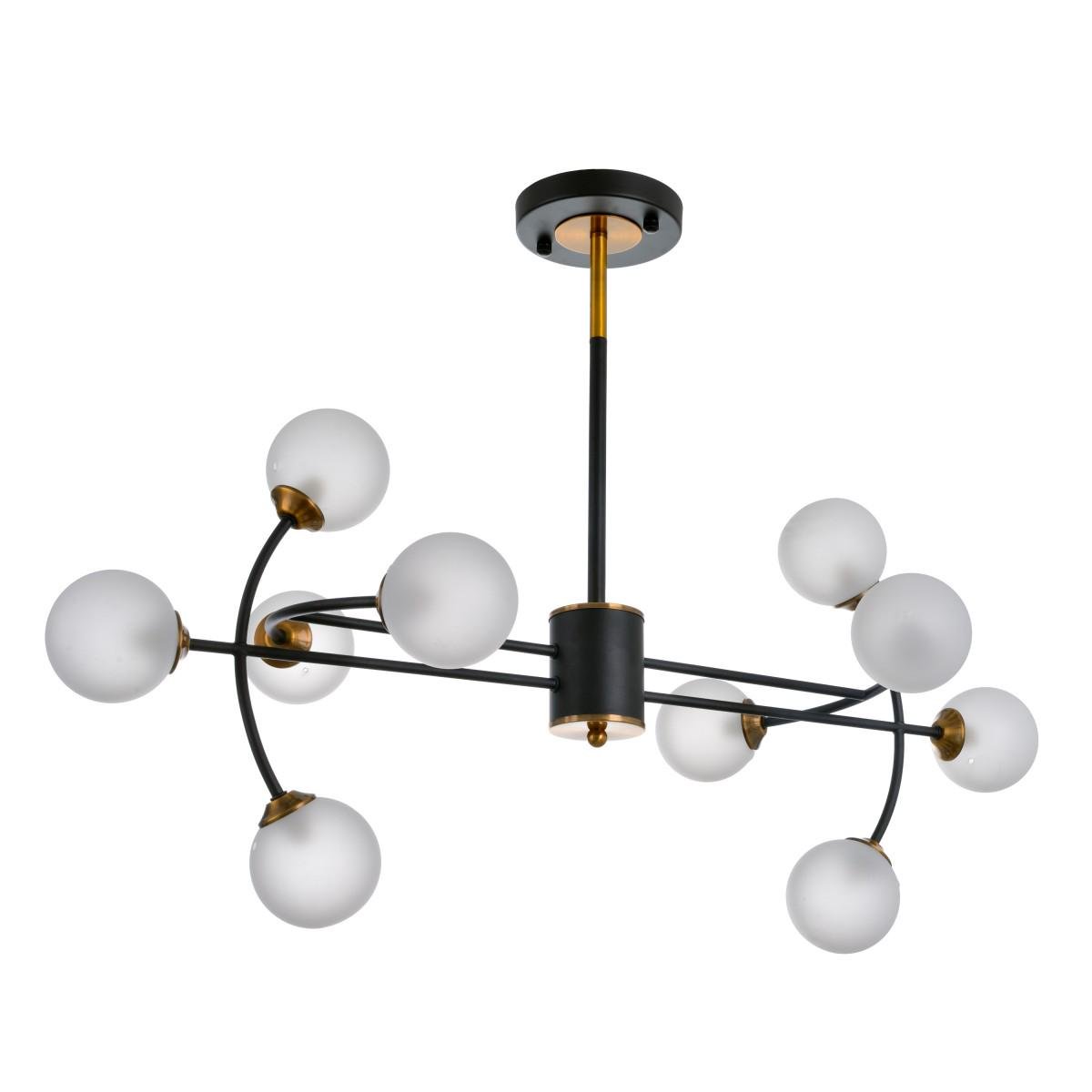 Люстра лофт молекула Brille BL-934S/10 G9 на 10 плафонов