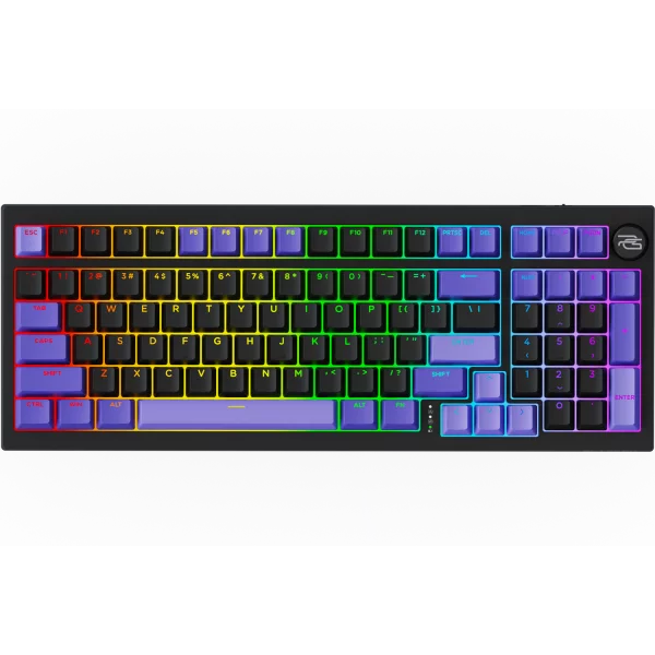 Клавиатура беспроводная Proove Gaming Slicker Pro Ukraine Layout Black/Purple (627900569)
