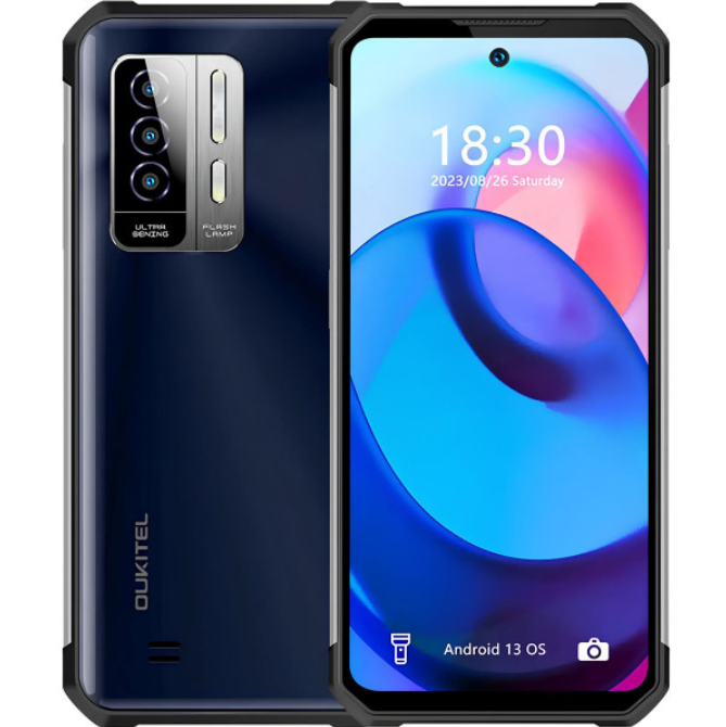 Смартфон Oukitel WP27 6.8"FHD+ 12 GB 256 GB G99 8500 mAh 64+16 Мп IP69K NFC Black (WP27_BK)