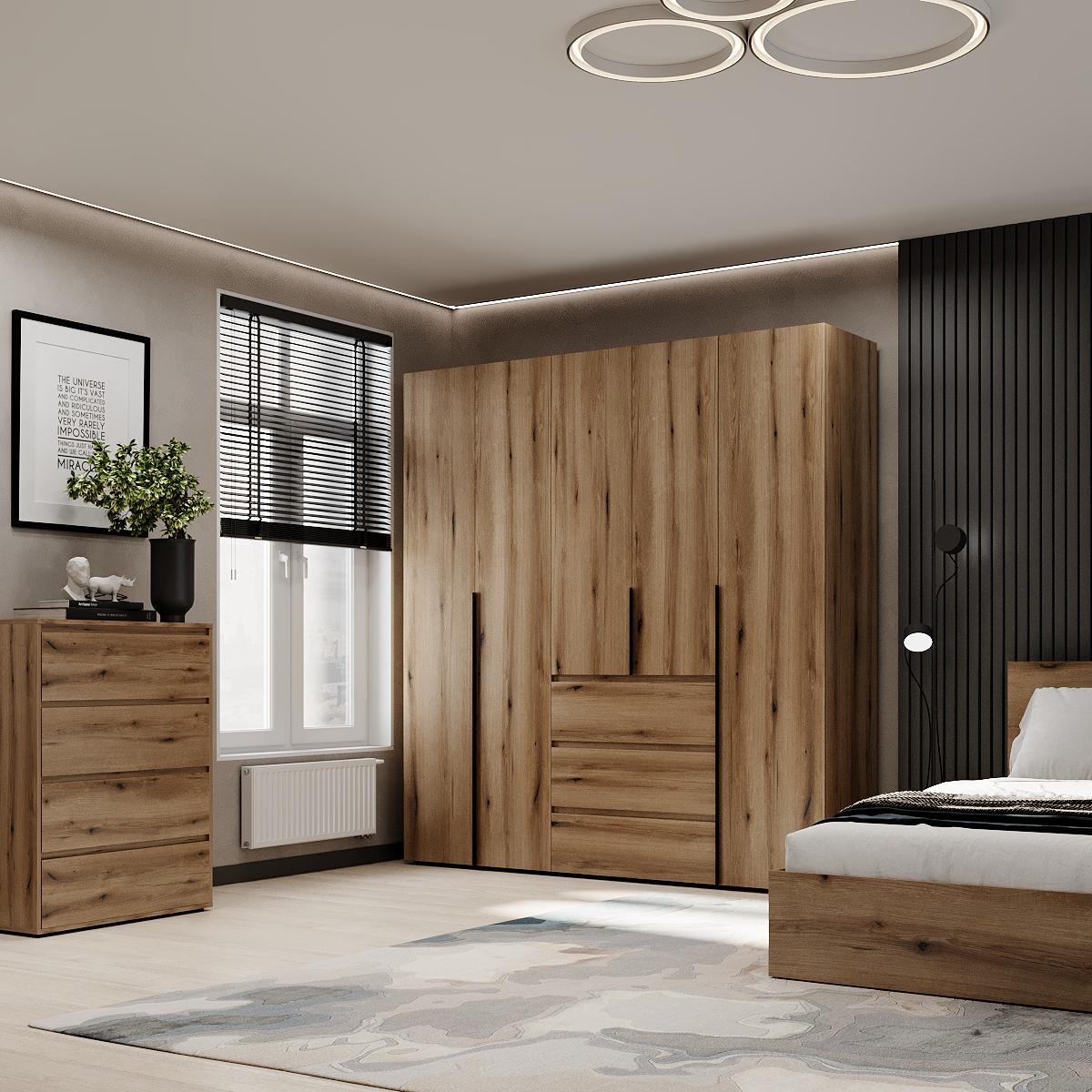 Шкаф распашной комбинированный ART IN HEAD №4 Light 2000x500x2200 мм Дуб Эвок прибрежный (GALTK0410000000) - фото 3 Шкаф распашной комбинированный ART IN HEAD №4 Light 2000x500x2200 мм Дуб Эвок прибрежный (GALTK0410000000) - фото 3