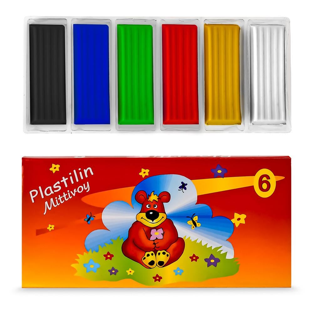 Пластилин WW01280 6 цв 120 г