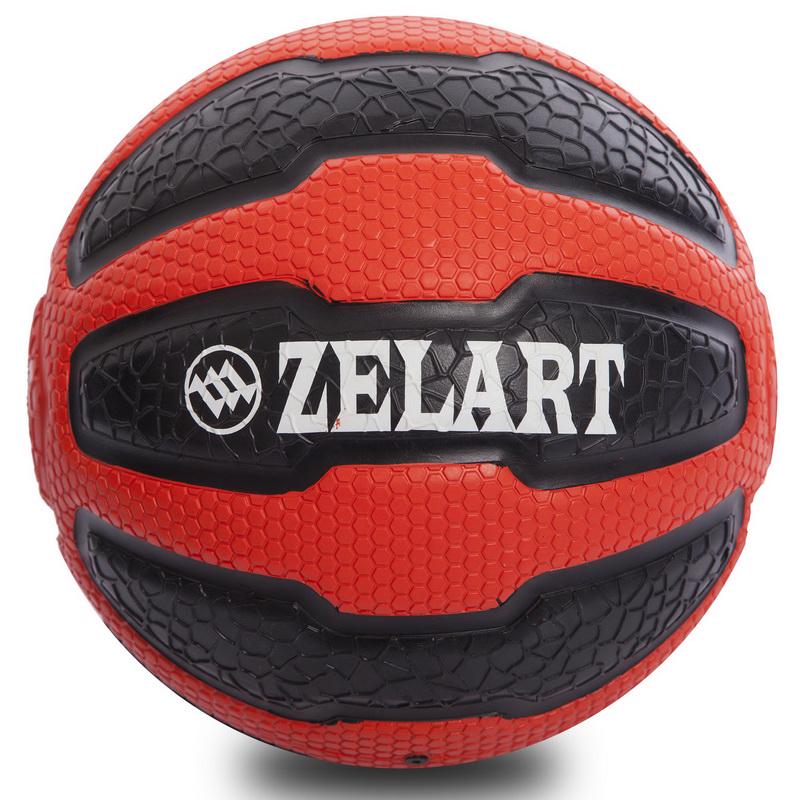 Мяч медицинский медбол Zelart Medicine Ball FI-0898-5 5кг Черный / Красный (DR003454) - фото 2