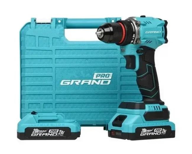 Шуруповерт аккумуляторный Grand ДА-20/2 BL PRO Шуруповерт аккумуляторный Grand ДА-20/2 BL PRO