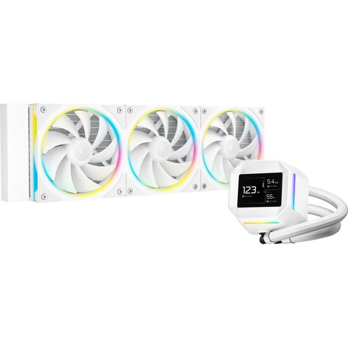Система водяного охлаждения Deepcool LM360 WH 360 мм 2,4" IPS 2400 об/мин White (R-LM360-WHDMMC-1)