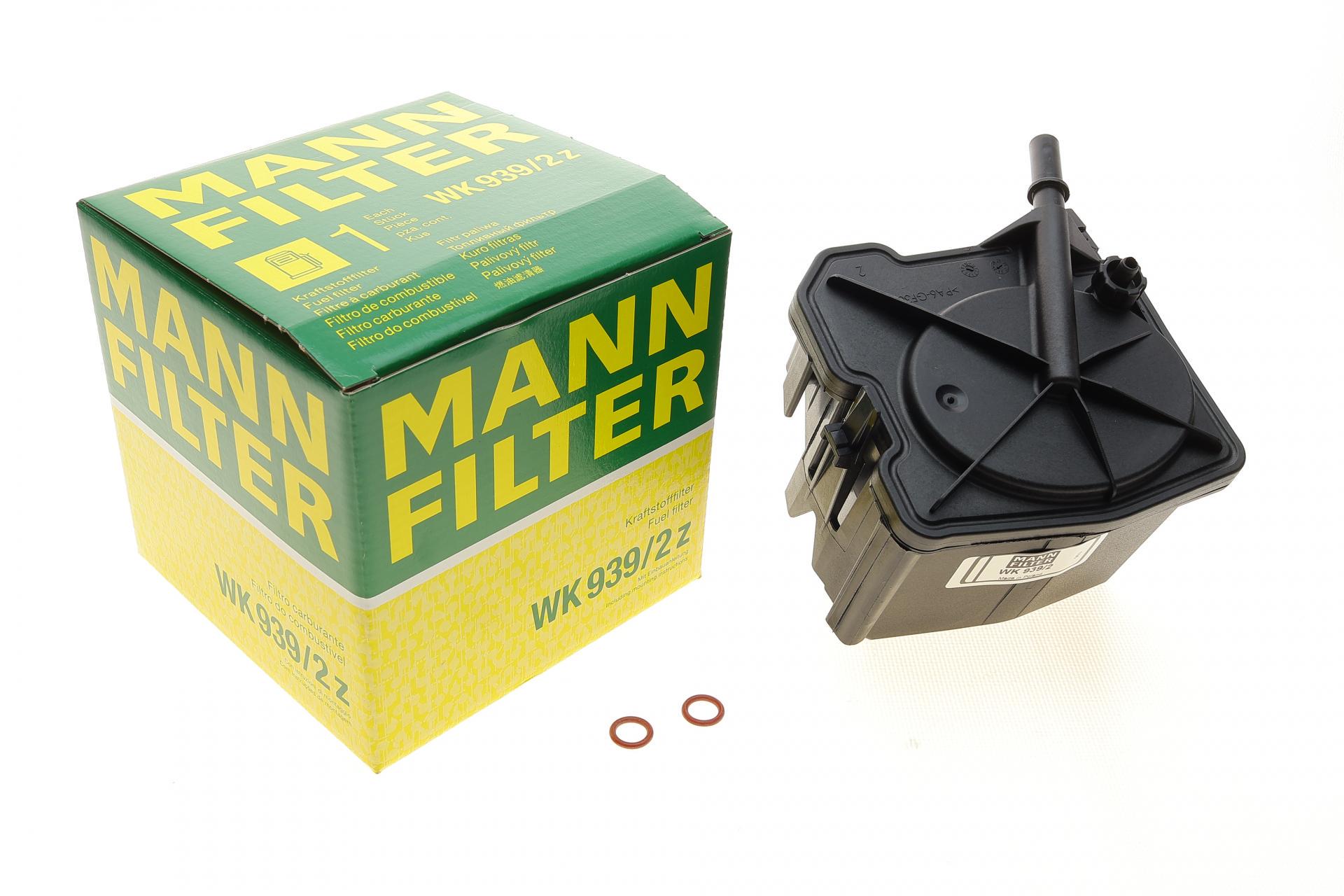 Фильтр топливный Mann-Filter для Fiat Scudo 1,6 D Multijet 07- з прокладкою (WK 939/2 Z)