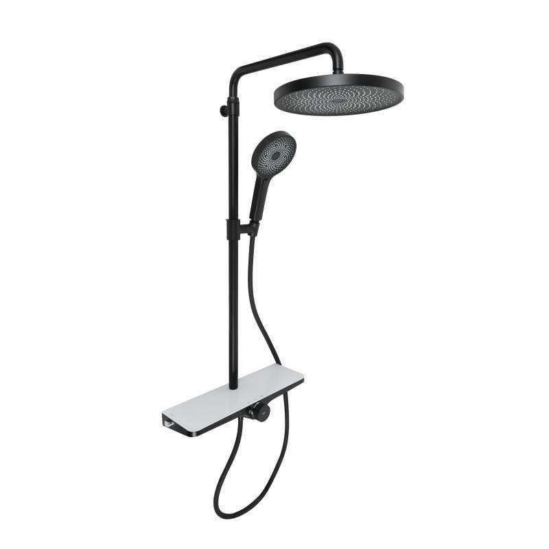 Душевая система с изливом Q-tap Taurus Черный (SD00047519)