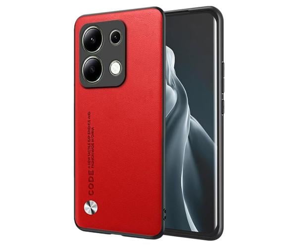 Кожаный чехол - накладка CODE Tactile Experience для Xiaomi Redmi Note 13 Pro 5G / Poco X6 Красный