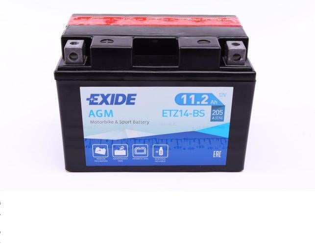 Аккумулятор EXIDE AGM L EN205 11,2 Ah-12 V 150х87х110 мм (ETZ14-BS)