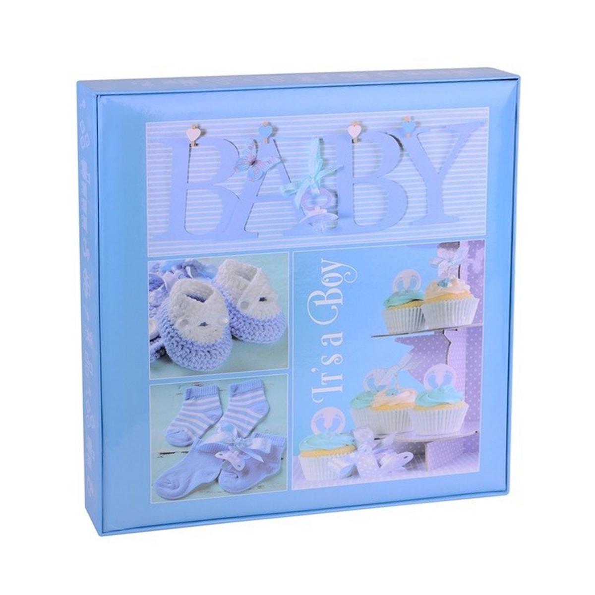 Фотоальбом-анкета для новонароджених EVG 20sheet Baby collage w/box Blue