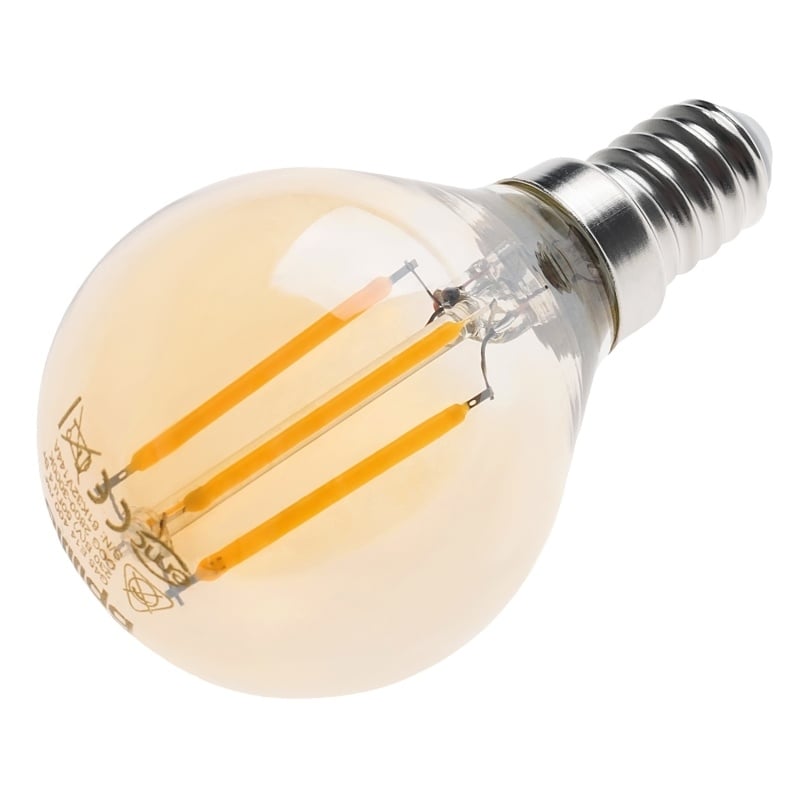 Лампа светодиодная Brille E14 4W WW G45 COG (32-493)