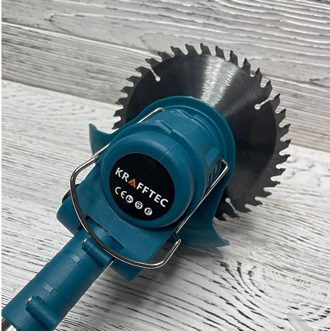 Тример акумуляторний KRAFFTEC 2в1 з електропилкою 6" 3000W 48V (NM8851) - фото 5