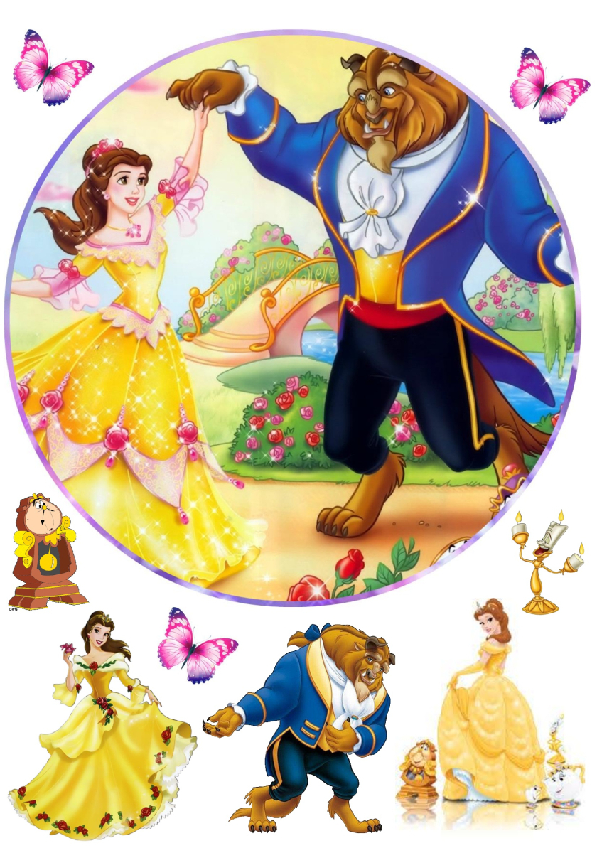 Картинка на торт вафельная Красавица и Чудовище 4 (14691) Картинка на торт вафельная Красавица и Чудовище 4 (14691)