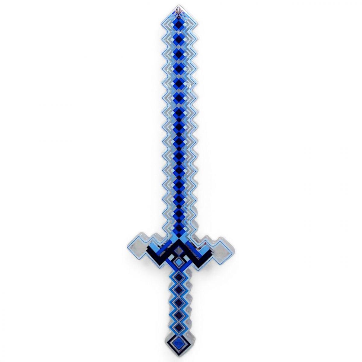 Детский меч Minecraft свет/звук 58,5 см Голубой (261803)