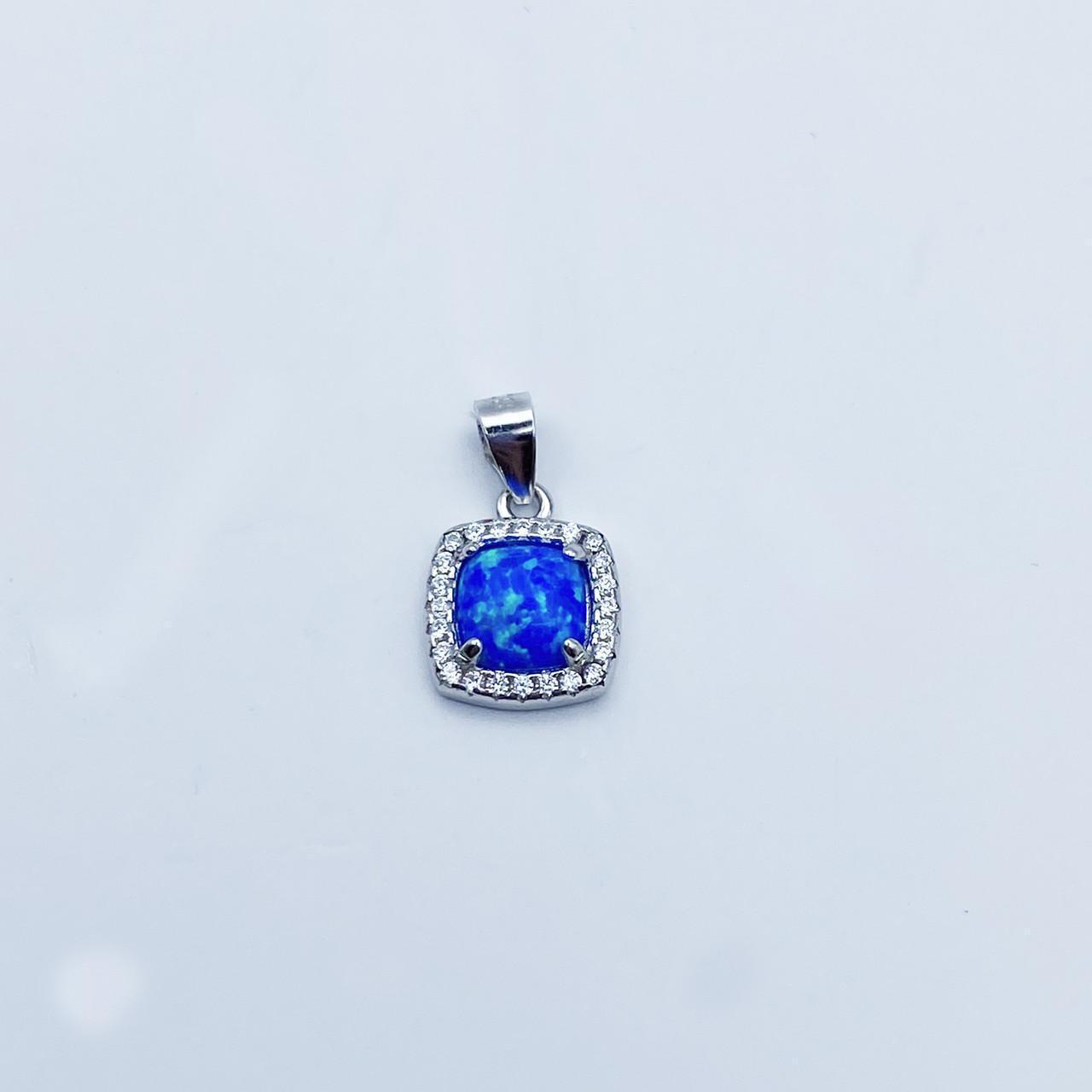Серебряный кулон с синим опалом 1,02 г (2206957870)