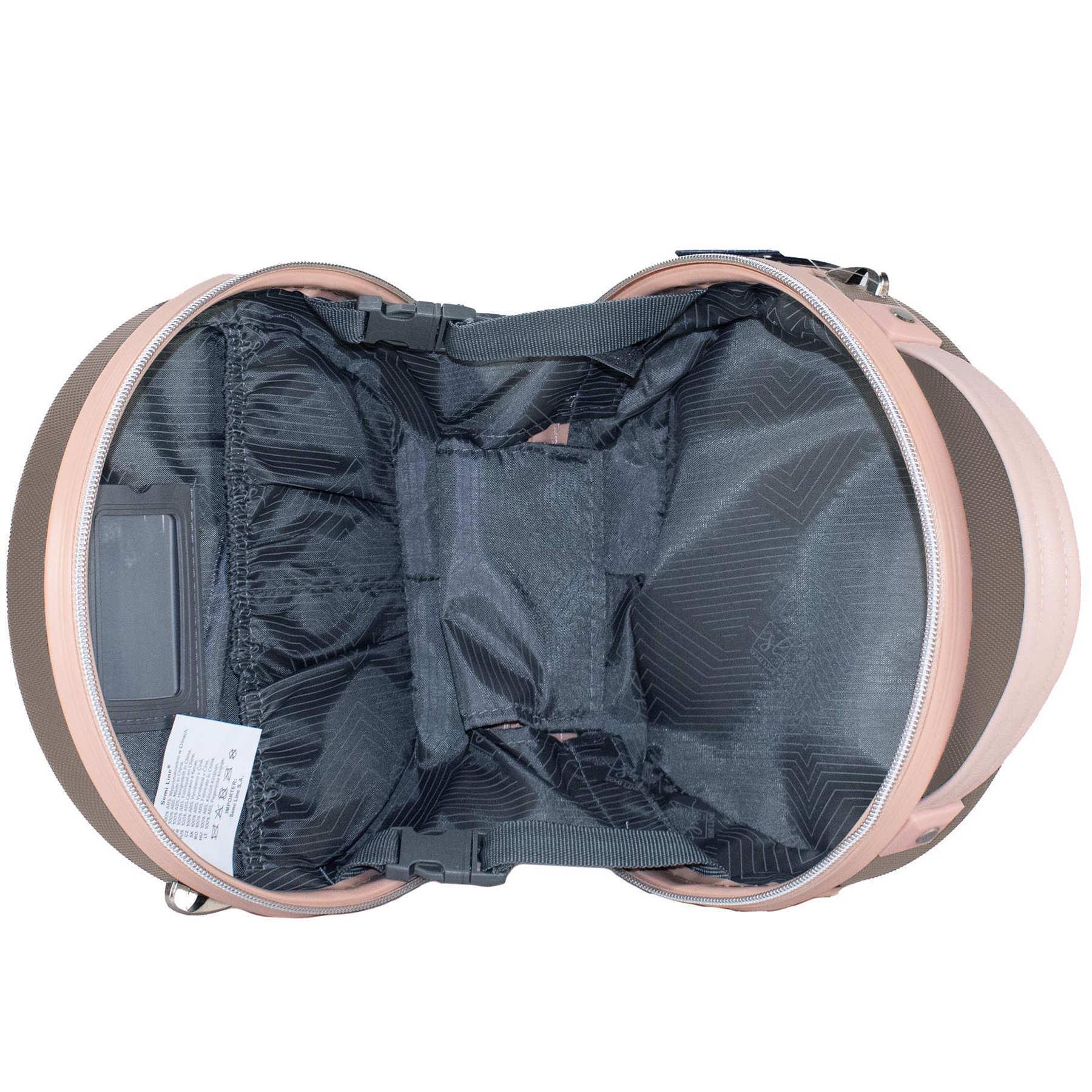 Бьюті-кейс SEMI LINE 5L Brown/Pink Cream (T5673-1) - фото 2 Бьюті-кейс SEMI LINE 5L Brown/Pink Cream (T5673-1) - фото 2