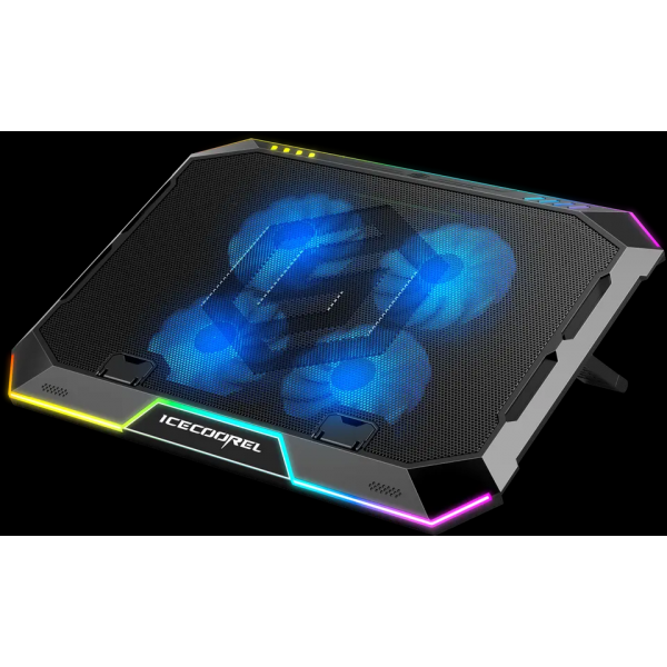 Підставка для ноутбука з охолодженням VHG K11 Laptop Cooling Pad RGB Black - фото 5