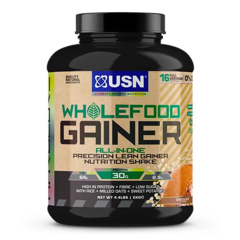 Гейнер высокобелковый USN Wholefood Gainer Шоколад 2 кг (22474-01)