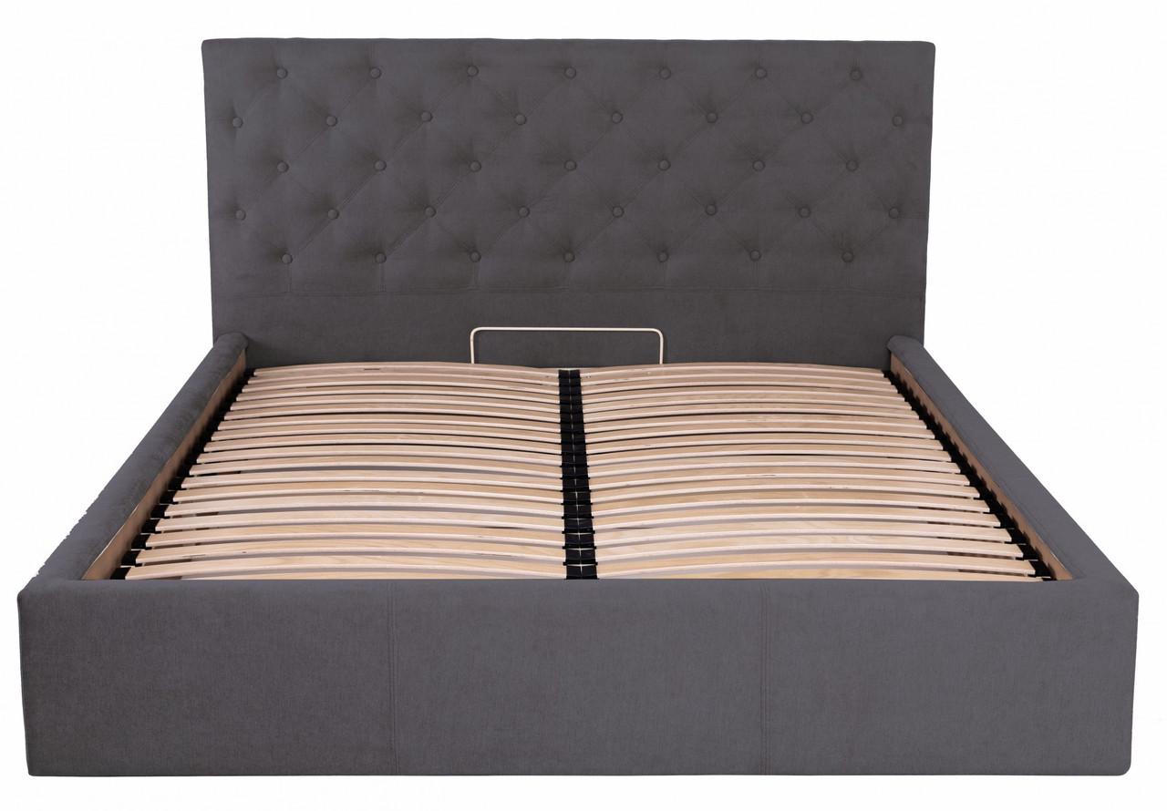 Кровать Coventry Comfort Мисти с подъемным механизмом и нишей для белья 120х190 см Темно-серый