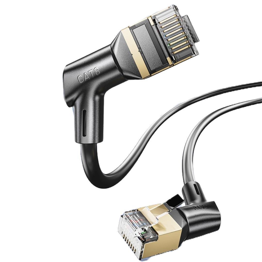 Патч-корд Vention Cat8 STP 40Gbps 2000MHz поворотный 90° 1,5м Черный (IKLBG) Патч-корд Vention Cat8 STP 40Gbps 2000MHz поворотный 90° 1,5м Черный (IKLBG)