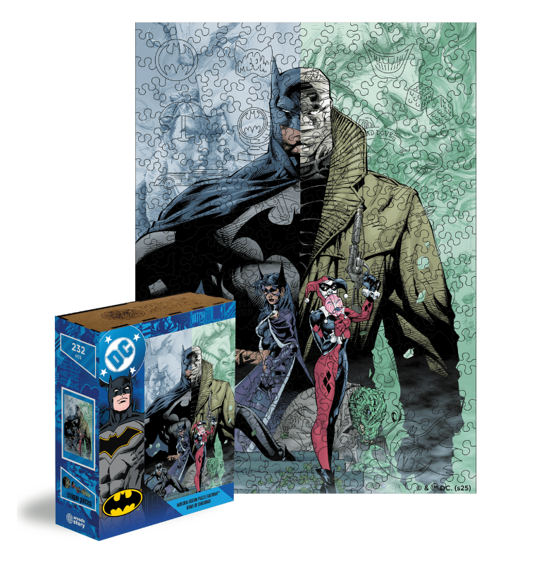 Пазл дерев'яний ліцензійний Woods Story The Batman Бетмен Гра Тіней 40x29 см