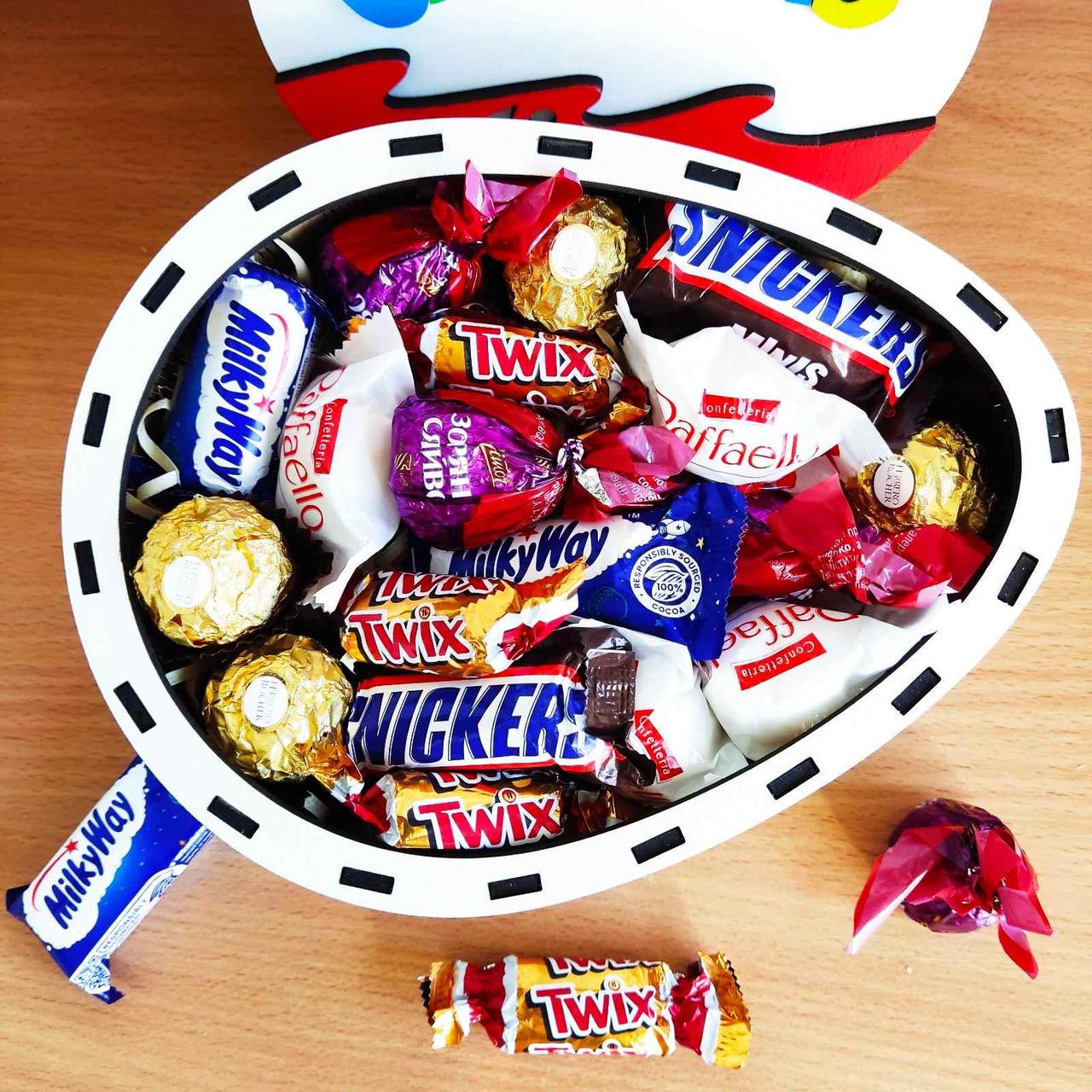 Подарочный бокс киндер с конфетами для девушки/ребенка на день рождения/на праздник (ar94) - фото 5