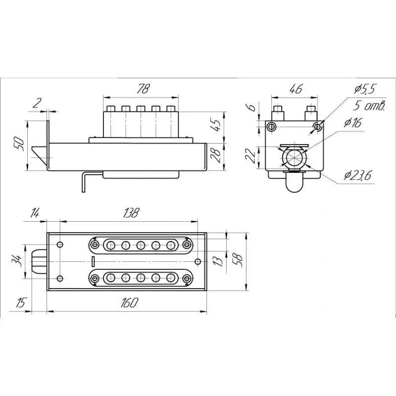 Замок кодовий Титан Зубер ЗКП 2 з окремими пружинками - фото 5
